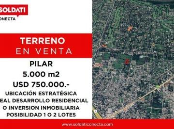 Terreno · 5000m² · Lote en Manuel Alberti, Pilar Apto Construcción Hasta 8000 m²