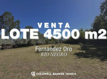 Terreno · 4500m² · Terreno 4500 m² en Fernandez Oro