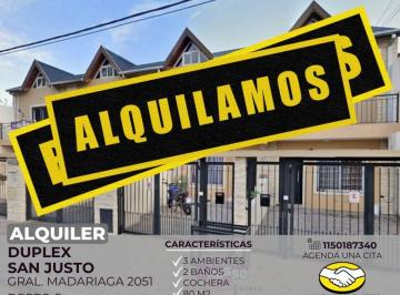RUS-RUS-10017_2 · Alquiler Duplex 3 Ambientes San Justo