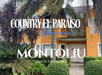 Casa · 201m² · 5 Ambientes · 1 Cochera · Casa Venta El Paraíso 4 Dorm.