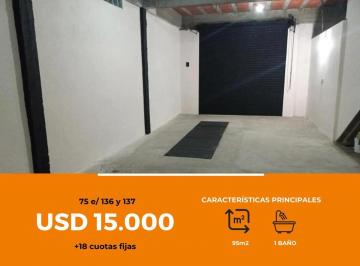 Depósito · 55m² · Depósito en Venta - 129 m² - La Plata [financiado]