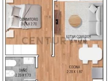 Departamento · 43m² · 2 Ambientes · Apartamento 1 Dormitorio, Entrega Primer Trimestre 2025.