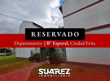 Departamento · 74m² · 4 Ambientes · 1 Cochera · Departamento 4 Ambientes C/cochera, B° Esporal - Ciudad Evita