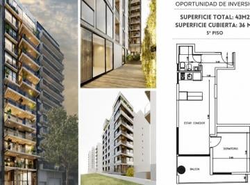 Departamento · 36m² · 2 Ambientes · Departamento en Pozo 2 Ambientes 100 % Pago – Recoleta, Capital Federal