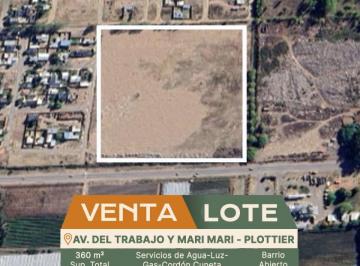 Terreno , Plottier · Loteo en Plottier - Av de Trabajo y Mari Mari - Terrenos Desde Usd20.000