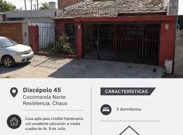 Casa · 250m² · 1 Ambiente · Discépolo 45 Cocomarola Norte. Se Vende Casa 3 Dorm.