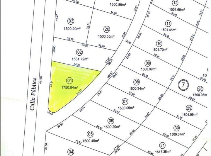 Terreno · 1750m²