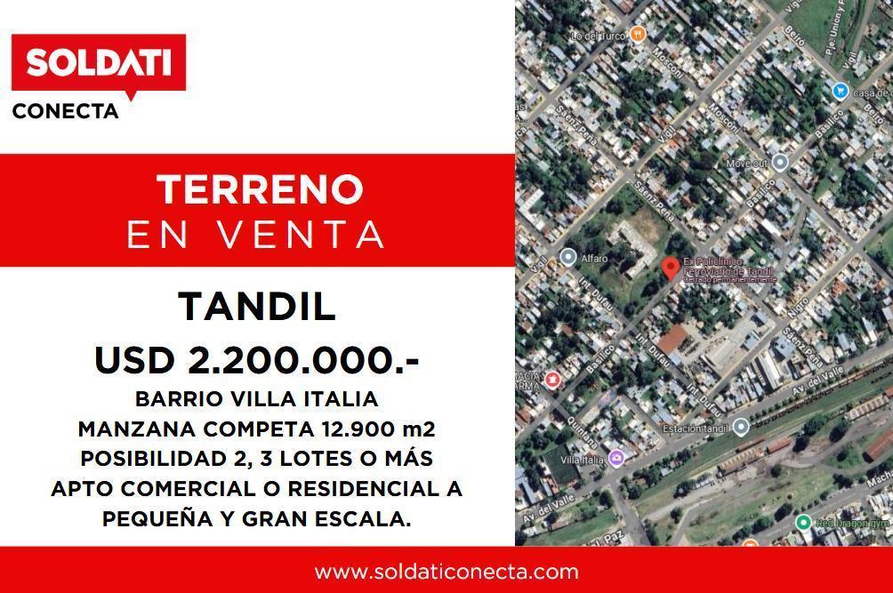 Ubicación Privilegiada en Tandil — manzana completa de 120x120 metros