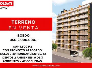 Terreno · 4500m² · Terreno en Venta con Proyecto Aprobado y Vencido – 4500 m² - Boedo