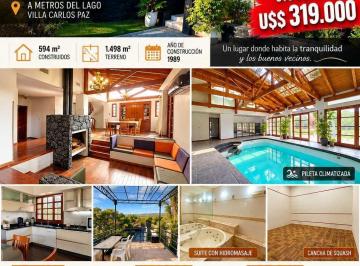 Casa · 594m² · 5 Dormitorios · 4 Cocheras · Casa de Categoria en Costa Azul a m del Lago, Villa Carlos Paz