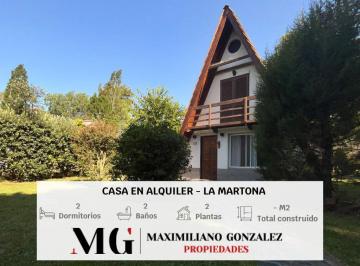 Casa · 162m² · 3 Ambientes · 2 Cocheras · Casa en Alquiler, 3 Ambientes - La Martona, Cañuelas.