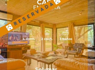Casa · 124m² · 5 Ambientes · Venta Casa 4 Dorm. y 2 Baños en Solymar N.