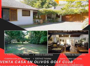 Casa de 4 ambientes, Malvinas Argentinas · Venta Casa en Olivos Golf Club con Lote de 2257 m²
