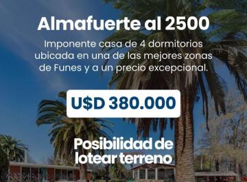 Casa · 385m² · 10 Ambientes · 5 Cocheras · Imponente Chalet 4 Dorm. en Venta - Una de Las Zonas Más Lindas de Funes