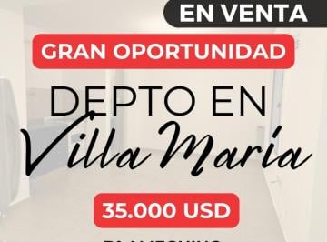 Departamento de 1 ambiente, Villa María · Se Vende Monoambiente en Villa Maria