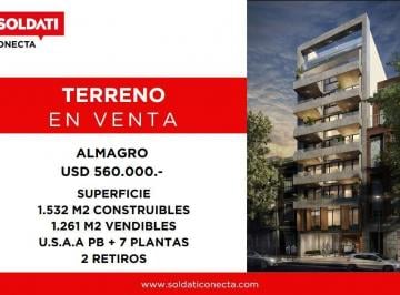 Terreno · 211m² · Oportunidad Terreno de 211 m² en Venta - Almagro