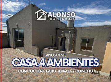 Casa · 185m² · 4 Ambientes · 1 Cochera · Casa 4 Ambientes con Cochera, Quincho y Terraza en Venta