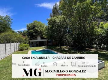 Casa · 85m² · 5 Ambientes · 1 Cochera · Casa en Alquiler, 5 Ambientes - Chacras de Canning