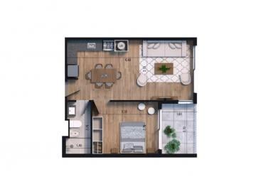 Departamento · 38m² · 2 Ambientes · Venta Apartamento 1 Dormitorio - Cordón