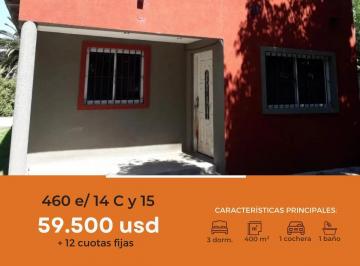 Casa · 90m² · 4 Ambientes · 1 Cochera · Casa en Venta - 3 Dorm. 1 Baño 1 Cochera - 400 m² - City Bell [financiada]