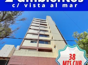 Departamento · 38m² · 2 Ambientes · Departamento 2 Ambientes, Vista Al Mar, Balcon, Lavadero
