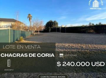 Terreno , Chacras de Coria · Se Vende Lote en Barrio El Remanso de Chacras de Coria