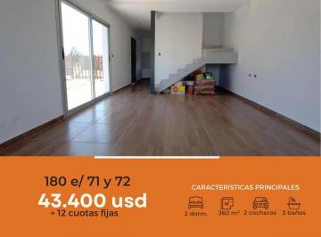 Casa · 84m² · 3 Ambientes · 2 Cocheras · Casa en Venta - 2 Dorm., 2 Baños, 1 Patio - 396 m² - Los Hornos [financiada]
