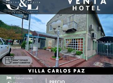 Hotel · 500m² · 20 Ambientes · 9 Cocheras · Hotel de Renombre y Trayectoria en Zona Residencial/comercial de Villa Carlos Paz