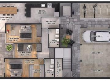 Departamento · 101m² · 3 Dormitorios · Venta de Departamento en Pichincha - Patio de Uso Exclusivo