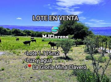 Terreno · 1115m² · Venta Lote 1115 m² Mina Clavero, La Gloria Servicios en Puerta