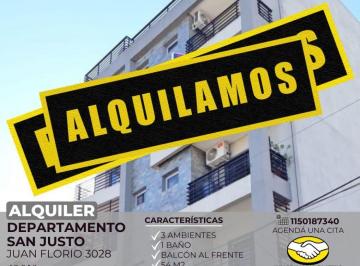 RUS-RUS-10046_2 · Alquiler Departamento 3 Ambientes San Justo