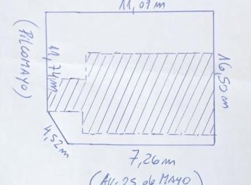 Terreno de 3 ambientes, Lanús · Lote en Esquina 159 m².