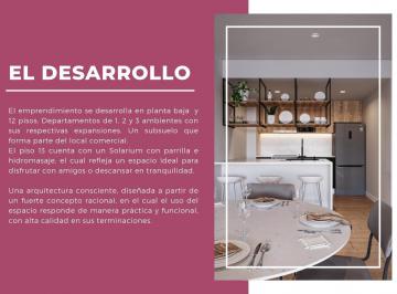 Departamento · 26m² · 1 Ambiente · Departamento Monoambiente a Estrenar en Nuñez