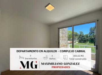 Departamento · 118m² · 4 Ambientes · 1 Cochera · Departamento en Alquiler, Complejo Cabral, Canning - Ezeiza