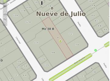 Terreno , Nueve de Julio · Dueño Vendo Lotes 9 de Julio Provbsas, Av Urquiza y Libertad. Apto Banco