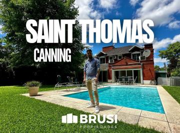 Casa · 198m² · 5 Ambientes · Casa en Venta 4 Ambientes en Venta con Pileta en El Country Saint Thomas Norte