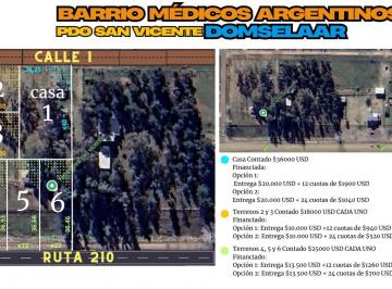 Terreno , San Vicente · Loteo en Cuotas en San Vicente Sobre La Ruta 210, a m de La Ruta 6.