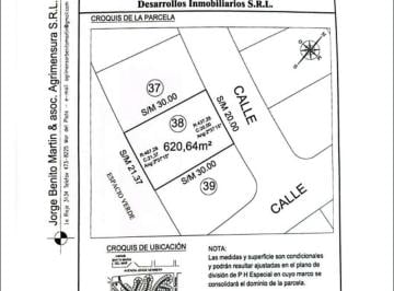 Terreno · 620m² · Terreno en Venta - Barrio Privado Casonas del Haras
