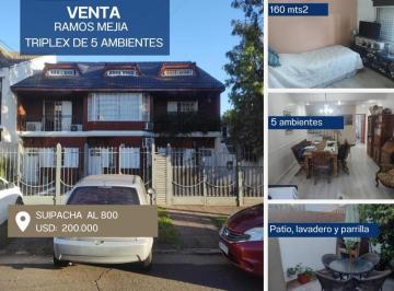 Departamento de 5 ambientes, La Matanza · Departamento 5 Ambientes en Triplex Ramos Mejia
