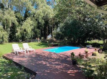 Patio con pileta · Hola Sur Alquila Casa con Pileta Zona Acantilados Para 4 Pax