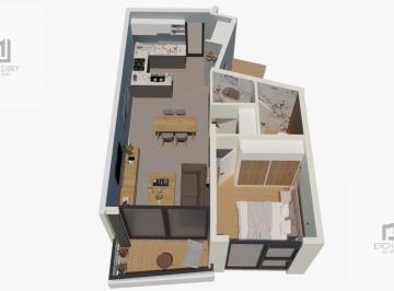 Departamento · 57m² · 2 Ambientes · Departamento en Constitución