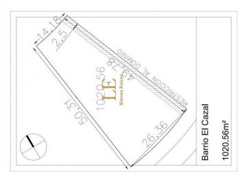 Terreno · 1020m² · Lote en Venta - El Cazal - Al Río