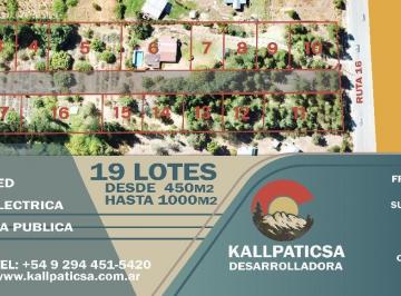 Terreno · 450m² · Loteo El Bagual Camino Al Lago