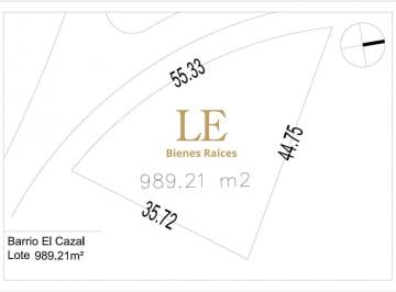 Terreno · 989m² · Lote en Venta - El Cazal - Al Río