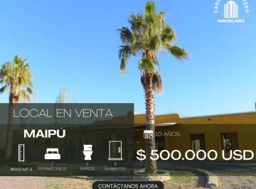 Local comercial de 8 ambientes, Maipú · Salón de Eventos y Casa de Turismo - Ideal Para Negocios en Los Caminos del Vino