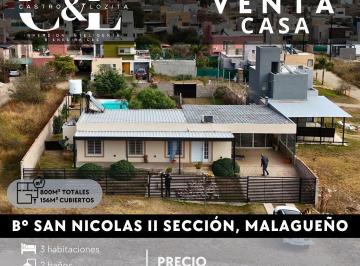 Casa · 156m² · 6 Ambientes · 1 Cochera · Gran Casa Stell Frame 3 Dor - B° San Nicolas 2da Sec, Malagueño