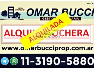 Garage · 12m² · 1 Cochera · Cochera en Pb Fija en San Justo Alquilada!