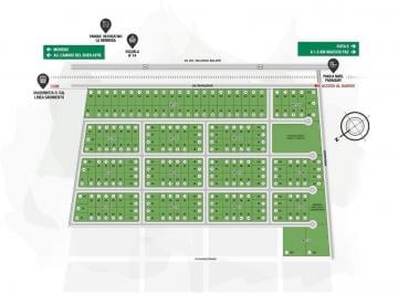 Terreno · 800m² · Lotes en Barrio "Marcos Paz" - Zona Oeste