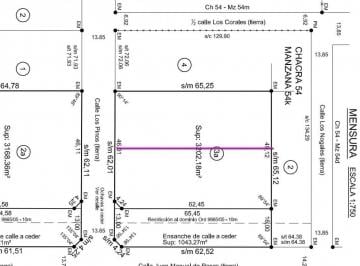 Terreno · 1625m² · Venta Lote Zona Paraiso 25x65 Excelente Vista