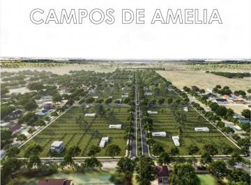 Terreno · 414m² · Venta de Lotes en Campos de Amelia Ruta 18 Km 11